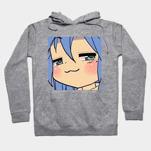 smug face izumi konata / lucky star Hoodie by mudwizard